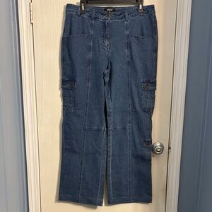 Metrostyle Cargo Wide Leg Jeans